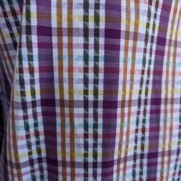 Robert Graham Exclusive Classic Fit Dress Shirt Plaid Stripes - Picture 6 of 10